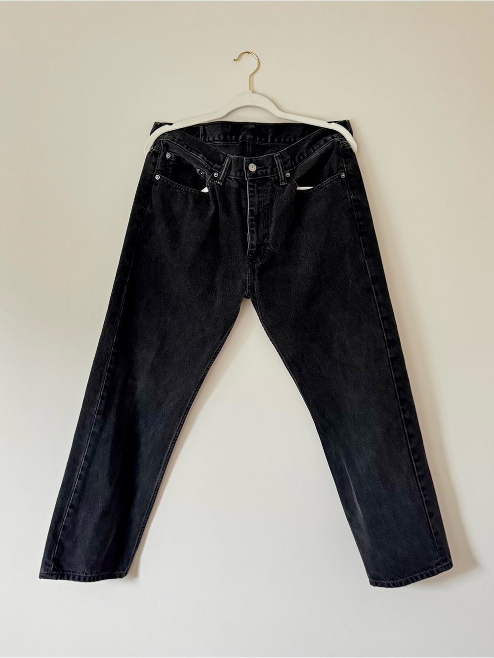 Levi's Vintage 505 Straight Leg Jeans, Faded Black Wash – 36x29